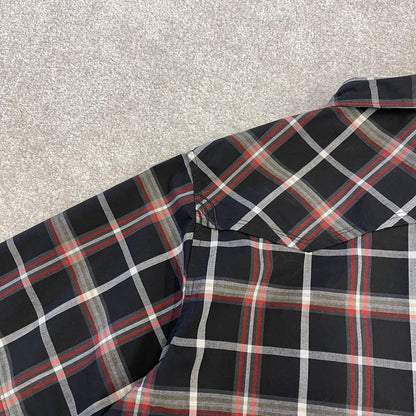 North Face checkered short sleeve shirt black TNF festival surf style check shirt button down summer