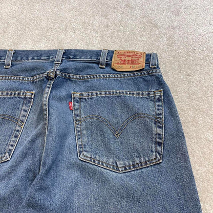 Blue Levi's 550 baggy jeans W38L30 relaxed fit denim 90s skater style pants red tab 100% cotton