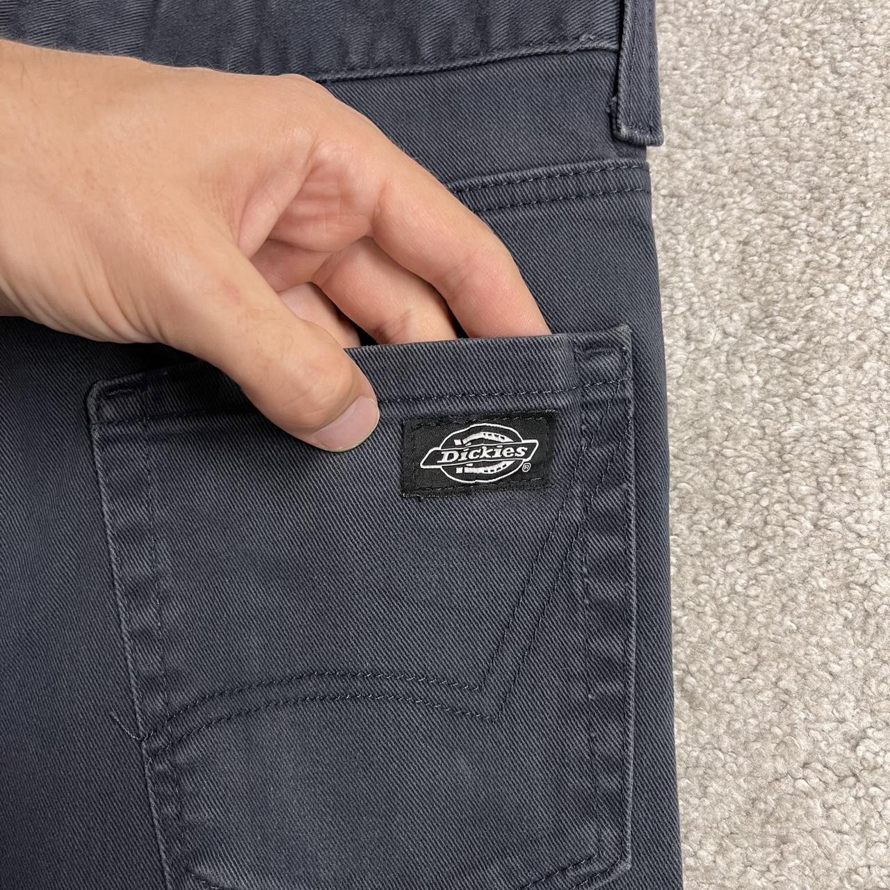 Y2K Dickies denim shorts navy blue Summer jorts with patch logo