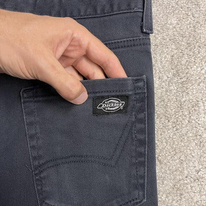 Y2K Dickies denim shorts navy blue Summer jorts with patch logo