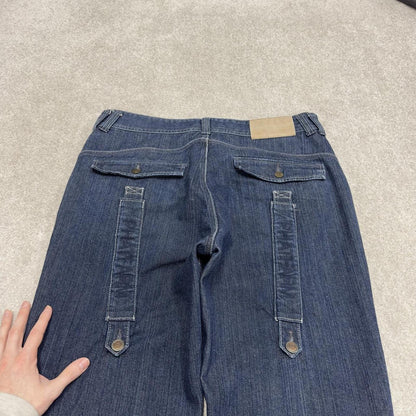 Y2K Phat Farm jeans skater style blue Loose thick wide leg denim pants