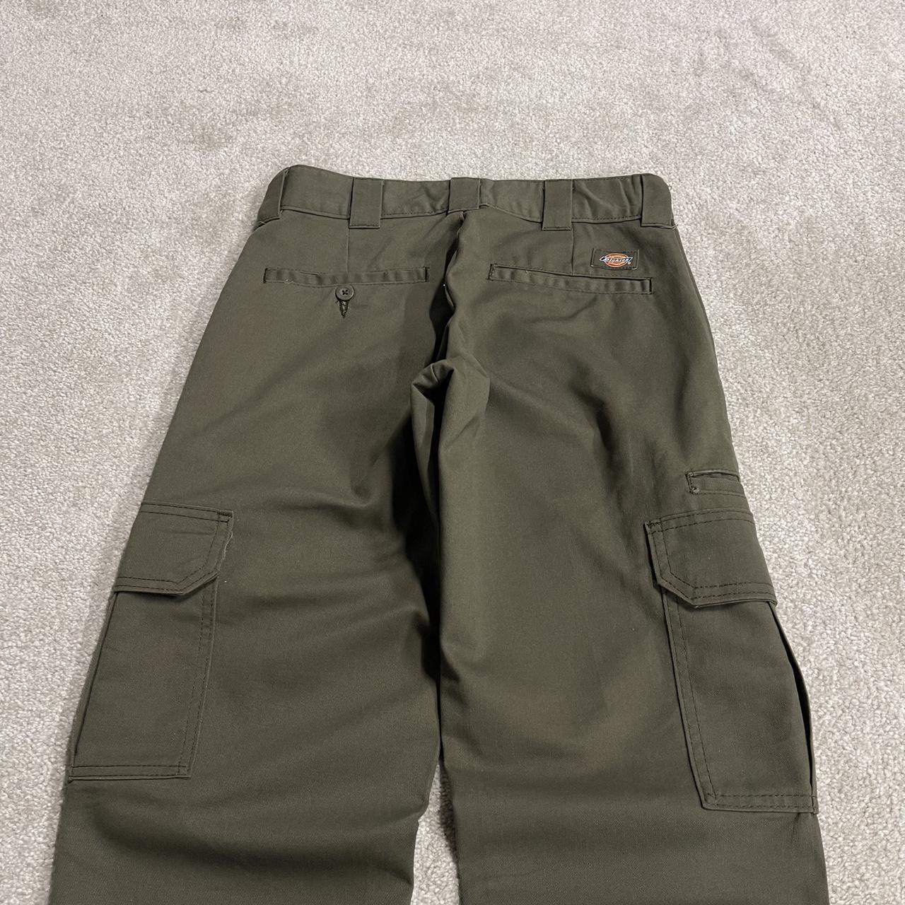 Dickies cargo pants y2k green Slim straight leg chino skater style trousers