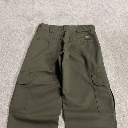Dickies cargo pants y2k green Slim straight leg chino skater style trousers