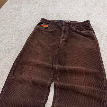 Y2k baggy corduroy jeans wide-leg brown Empyre wide wale chunky jumbo cord trousers