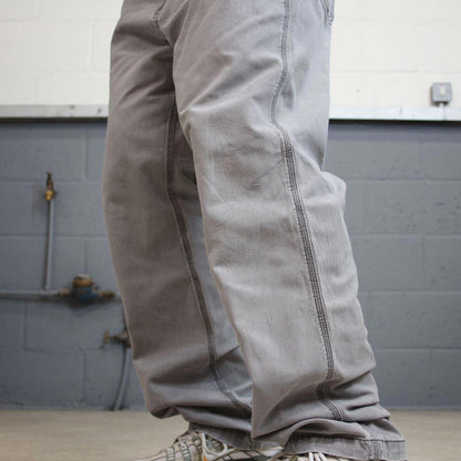 Mens Carhartt carpenter pants W42 L32 grey relaxed 90s style cargos