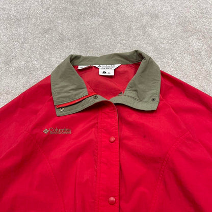 00s Columbia technical jacket Women’s L y2k style red lightweight windbreaker autumn
