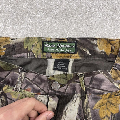 Y2k camo cargo pants khaki Master Sportsman tree camouflage cargos