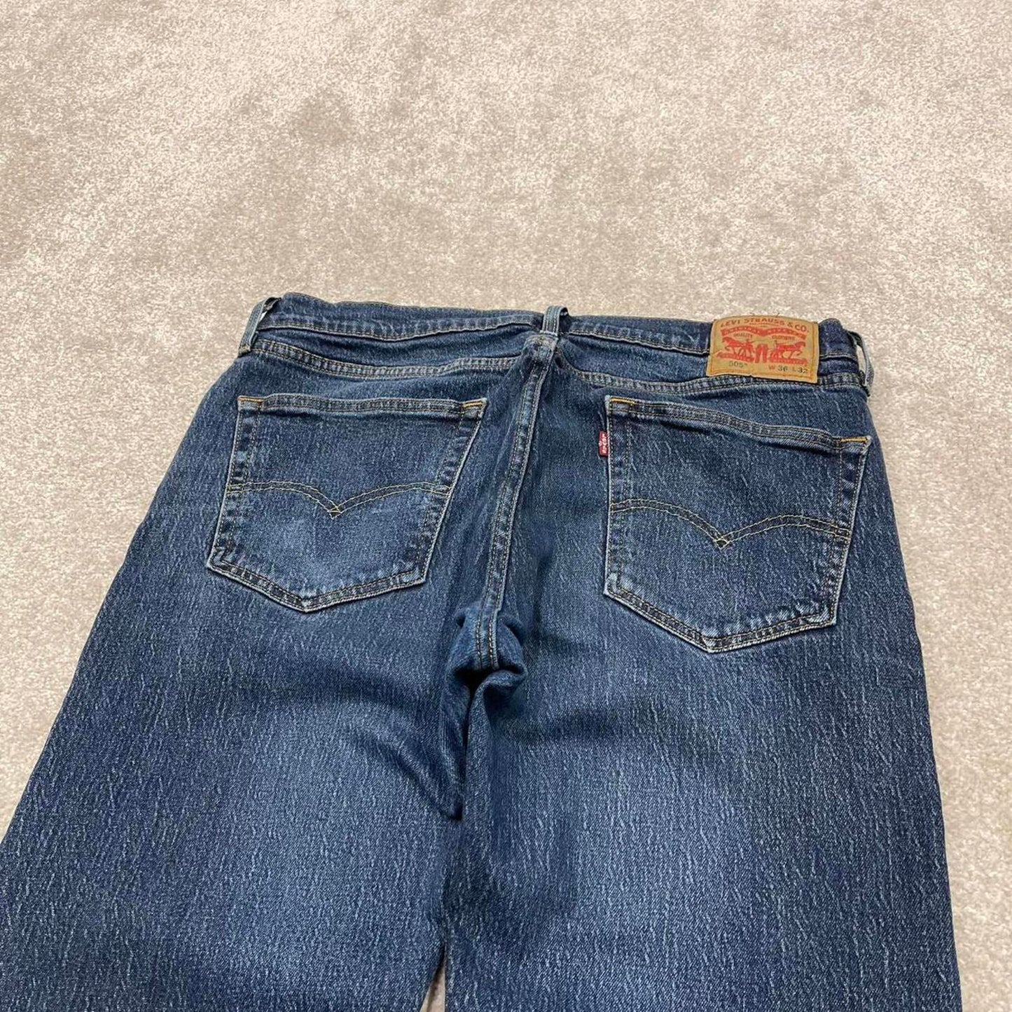 Vintage y2k Levi's 505 jeans blue Straight leg denim workwear trousers