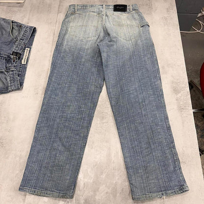 Baggy Sean John skate jeans W34 L32 blue loose denim hip hop skater jeans