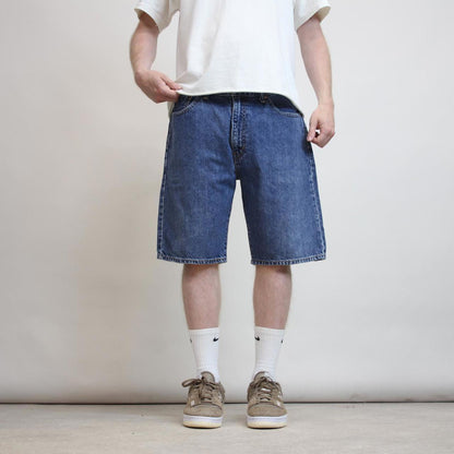 Mens Levi’s 505 jorts W36 loose 90s style skater shorts red tab logo