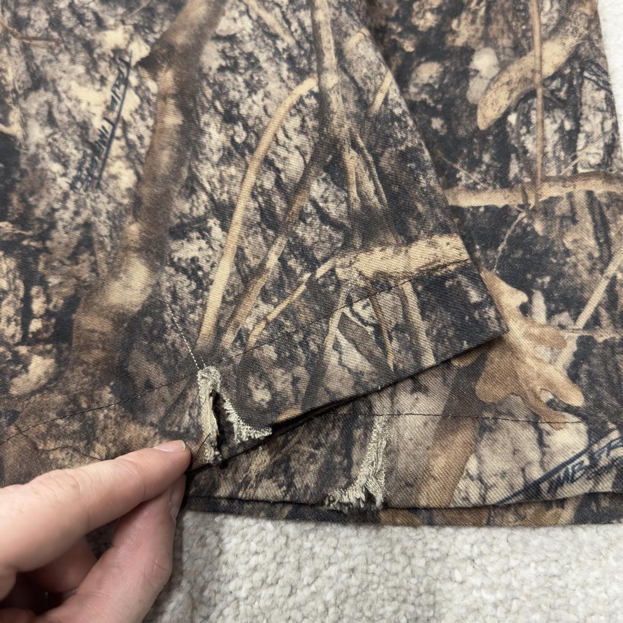 Vintage baggy camo cargo pants brown Loose leg True Timber camouflage Y2K hunting trousers