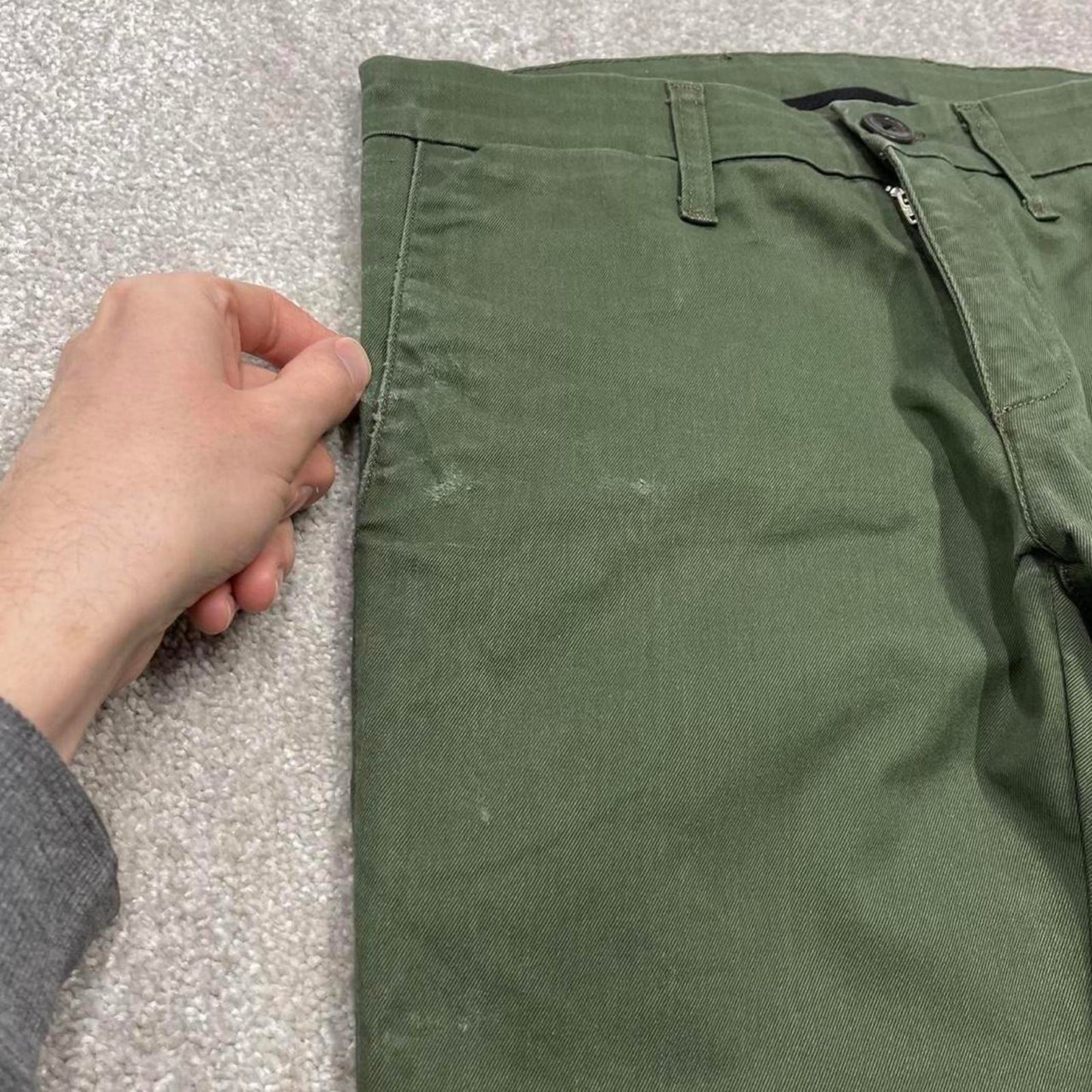 00s Carhartt WIP chino pants W28L32 green SID Pant skater slim work trousers utility