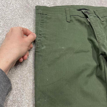 00s Carhartt WIP chino pants W28L32 green SID Pant skater slim work trousers utility