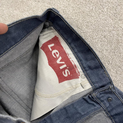 Y2K Levi’s denim shorts W32 blue 100% cotton denim jorts with red tab logo
