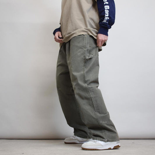 Dickies carpenter jeans W42 L30 khaki loose canvas skater style cargos