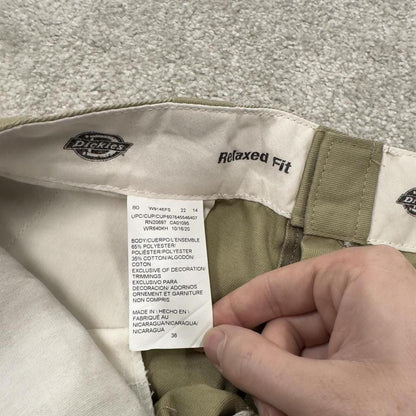 Dickies baggy carpenter shorts khaki Twill chino skater style shorts wide long leg