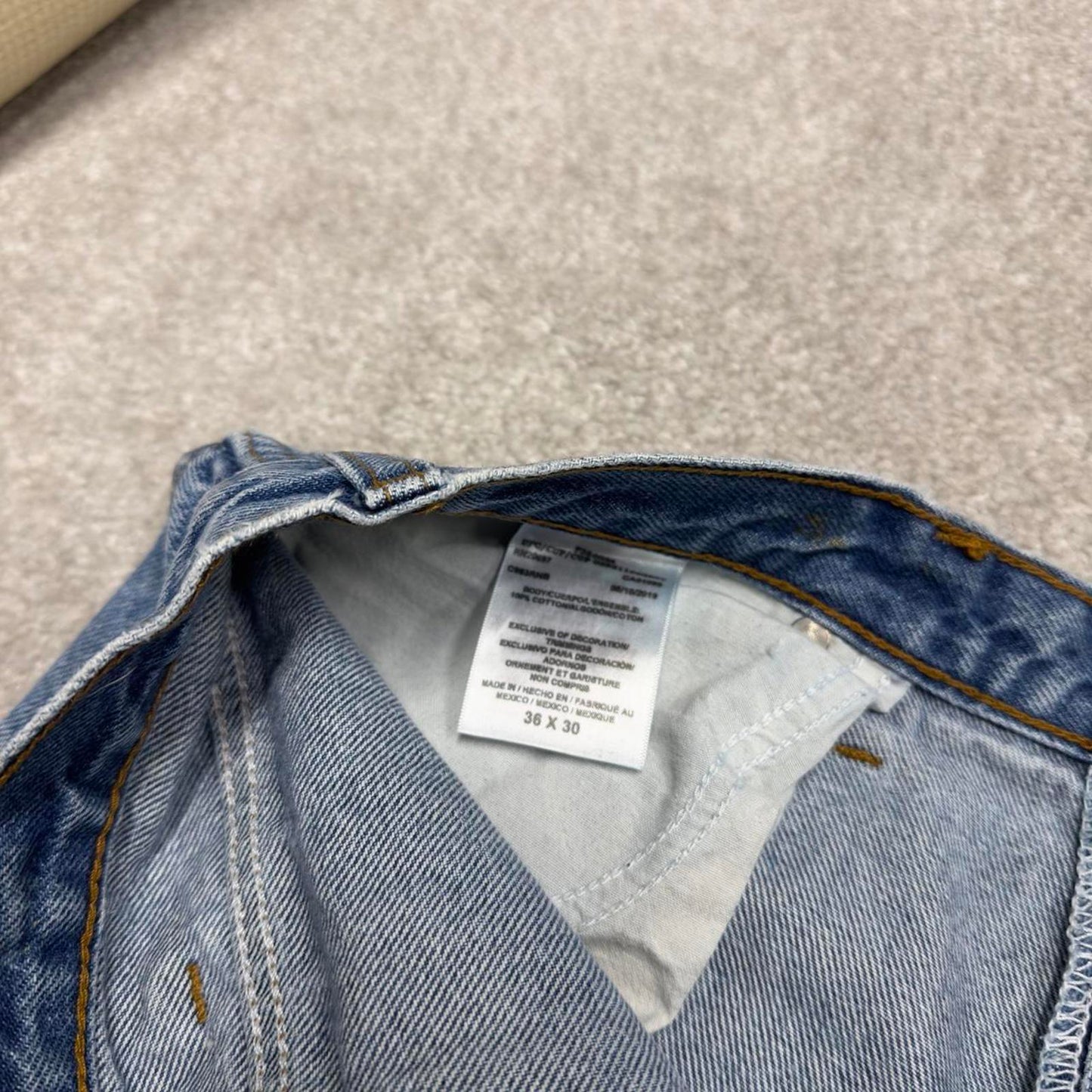 Vintage y2k Dickies jeans blue Straight leg denim skater style pants