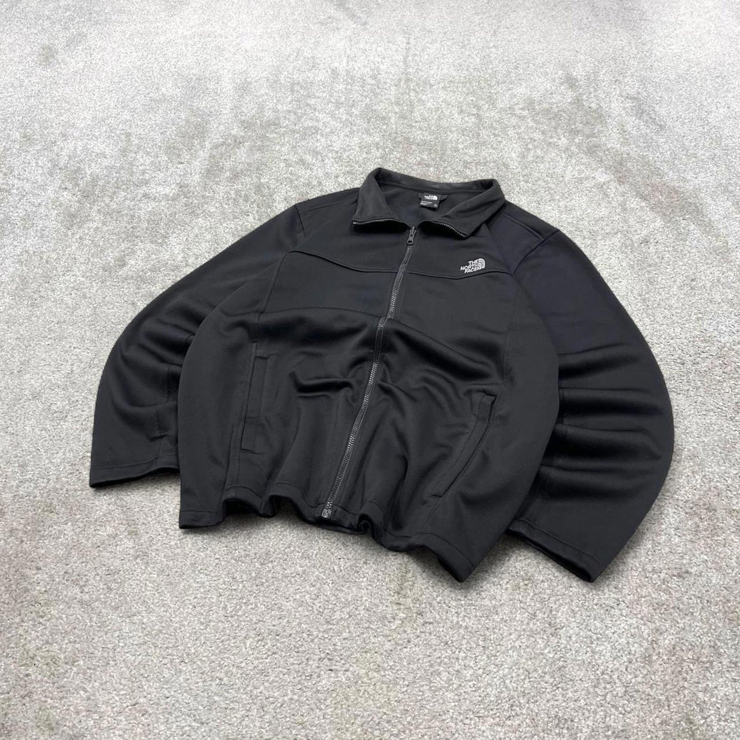 00s North Face technical windbreaker jacket men's black 2XL y2k style soft shell coat autumn