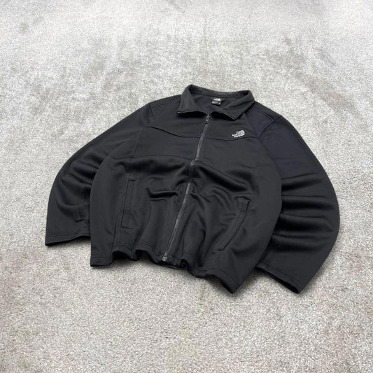 00s North Face technical windbreaker jacket men's black 2XL y2k style soft shell coat autumn