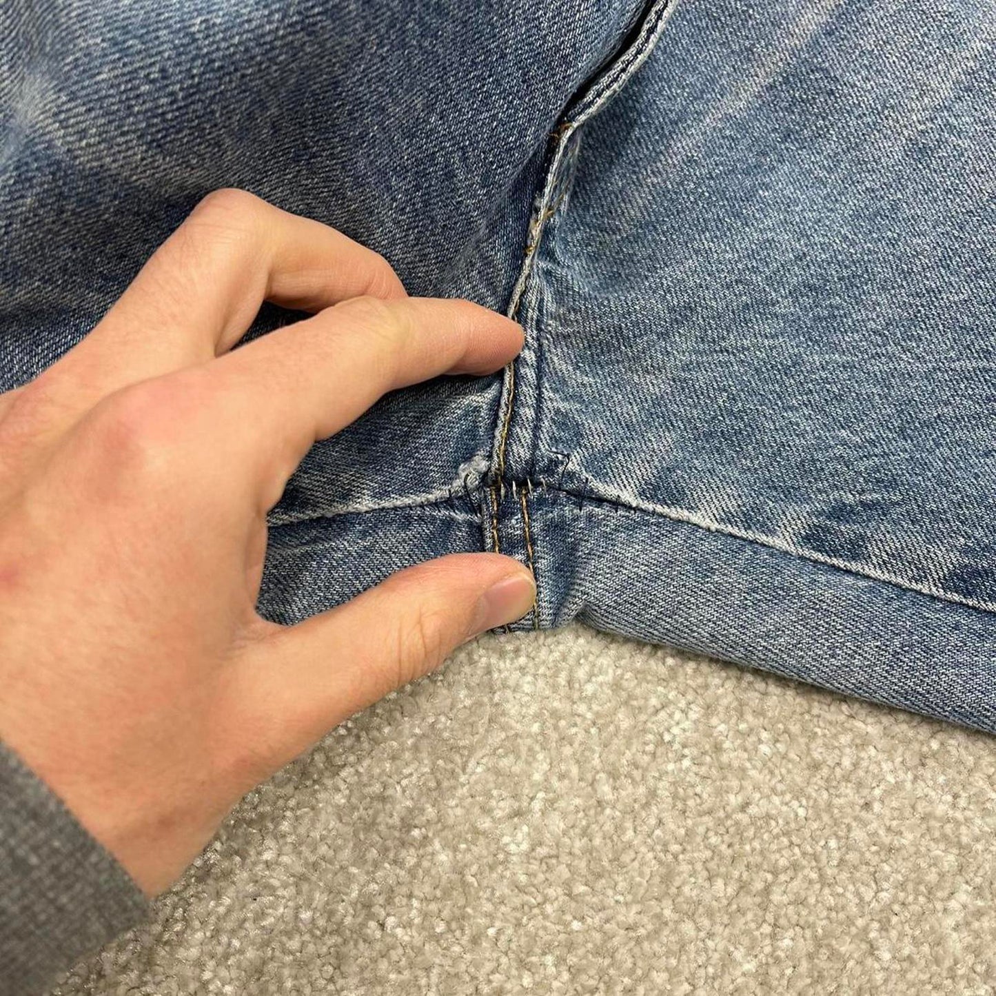 Vintage 90s Dickies jeans W38L32 00s skate style blue denim workwear pants American