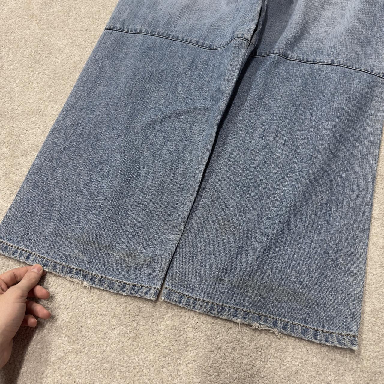 Y2K Phat Farm baggy jeans W38L32 blue wide leg skater style jeans