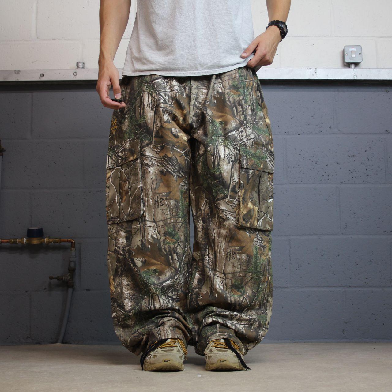 Realtree baggy camo cargo pants y2k khaki XXL Wide leg camouflage hunting pants