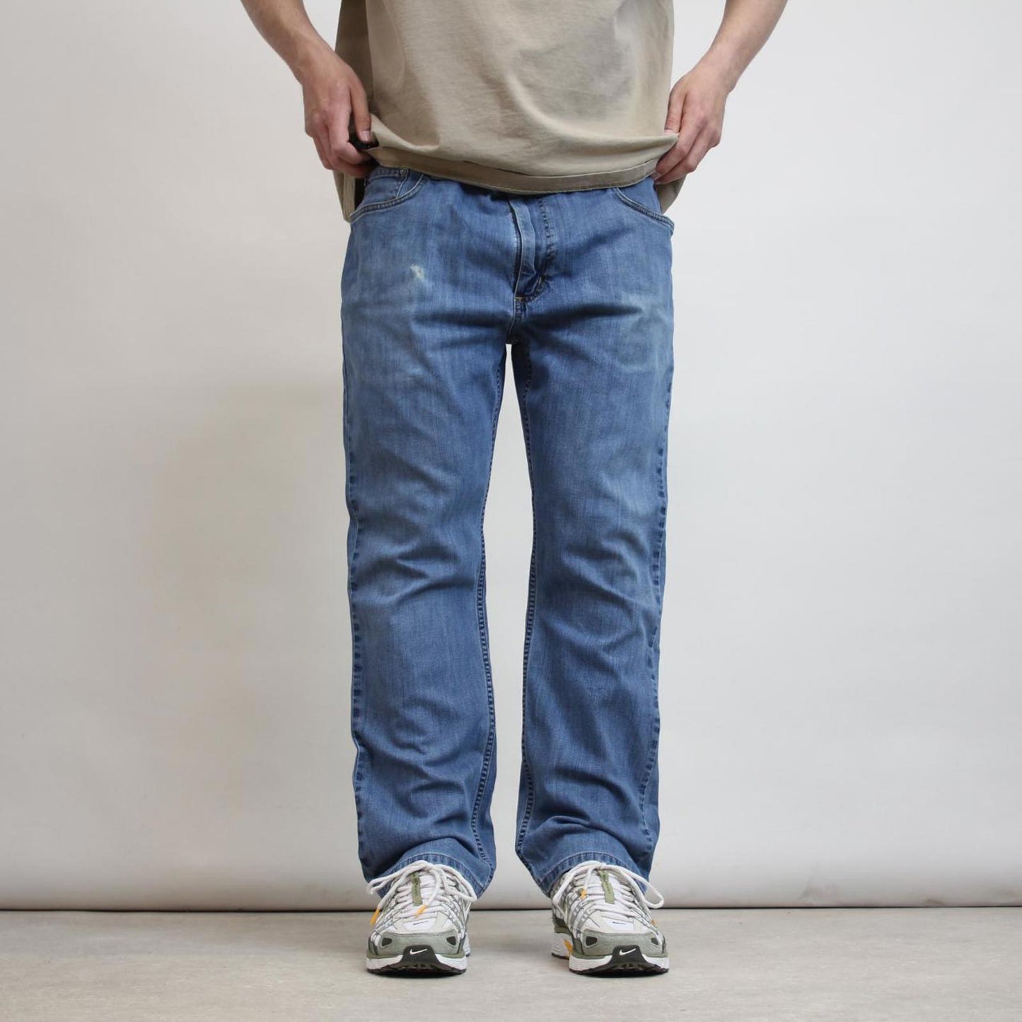 Mens Carhartt jeans W40 L30 blue relaxed denim 90s style jeans