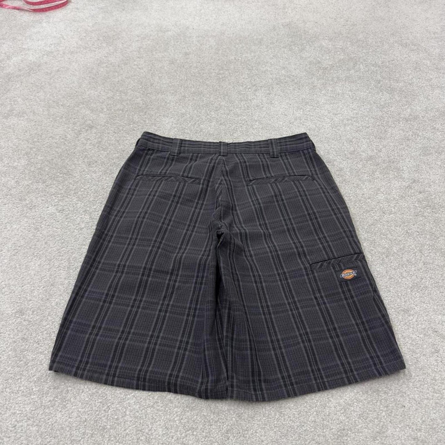 Dickies checkered carpenter shorts black grey Twill chino skater surf style shorts