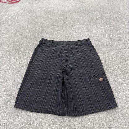 Dickies checkered carpenter shorts black grey Twill chino skater surf style shorts