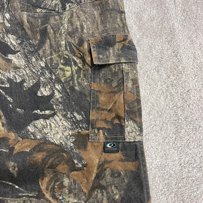 Cabela’s camo cargo pants y2k utility khaki Loose Mossy Oak camouflage hunting cargos