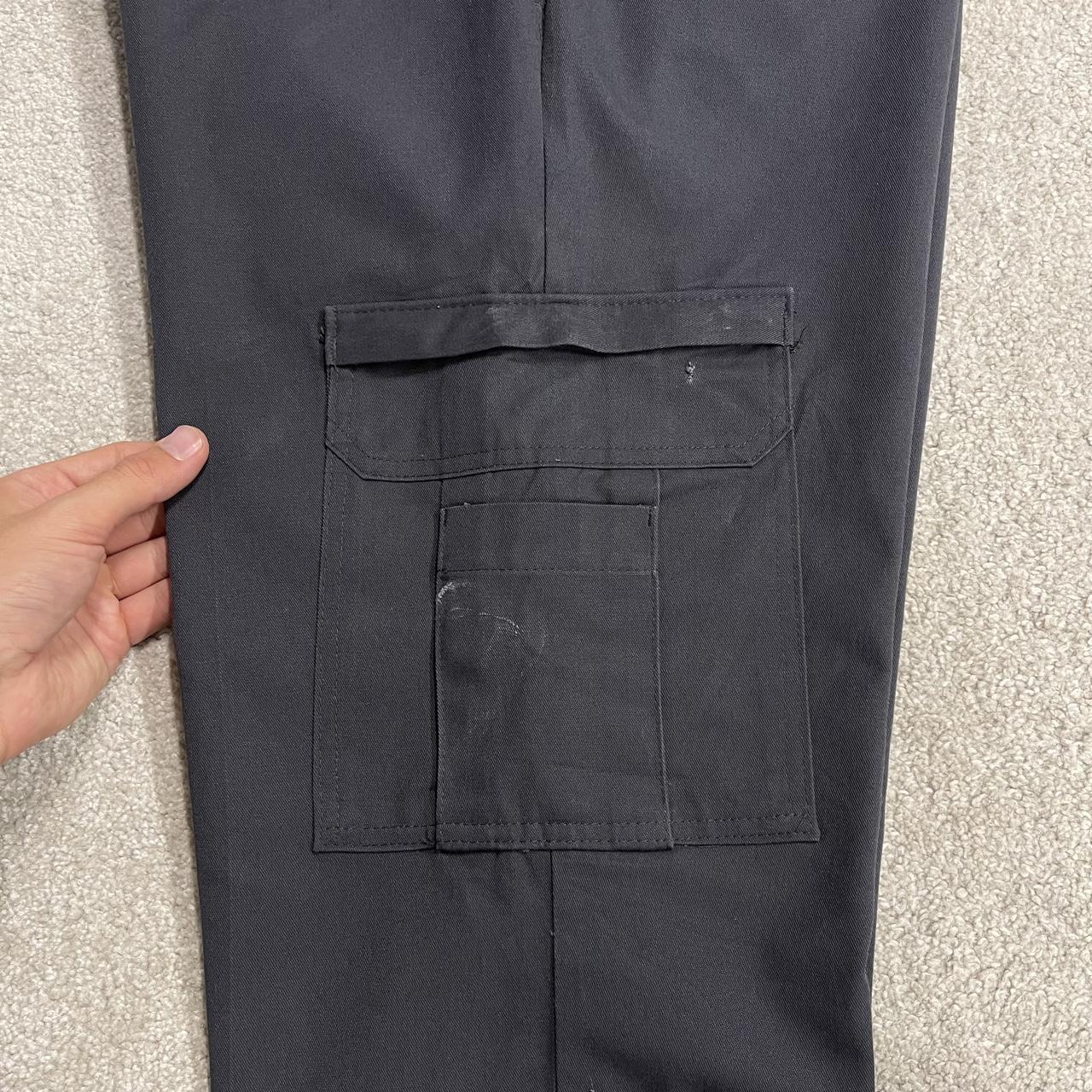 Dickies baggy cargo pants y2k grey W34L32 Loose fit skater work pants, belt loops, utility pockets