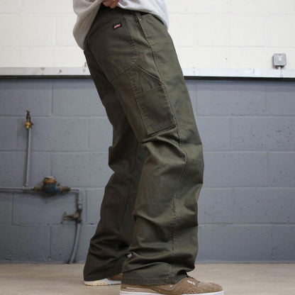 Loose Dickies carpenter jeans W34L34 90s skate style green canvasy cargos