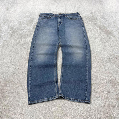 Vintage y2k Levi's 505 jeans blue Straight leg denim casual pants red tab logo