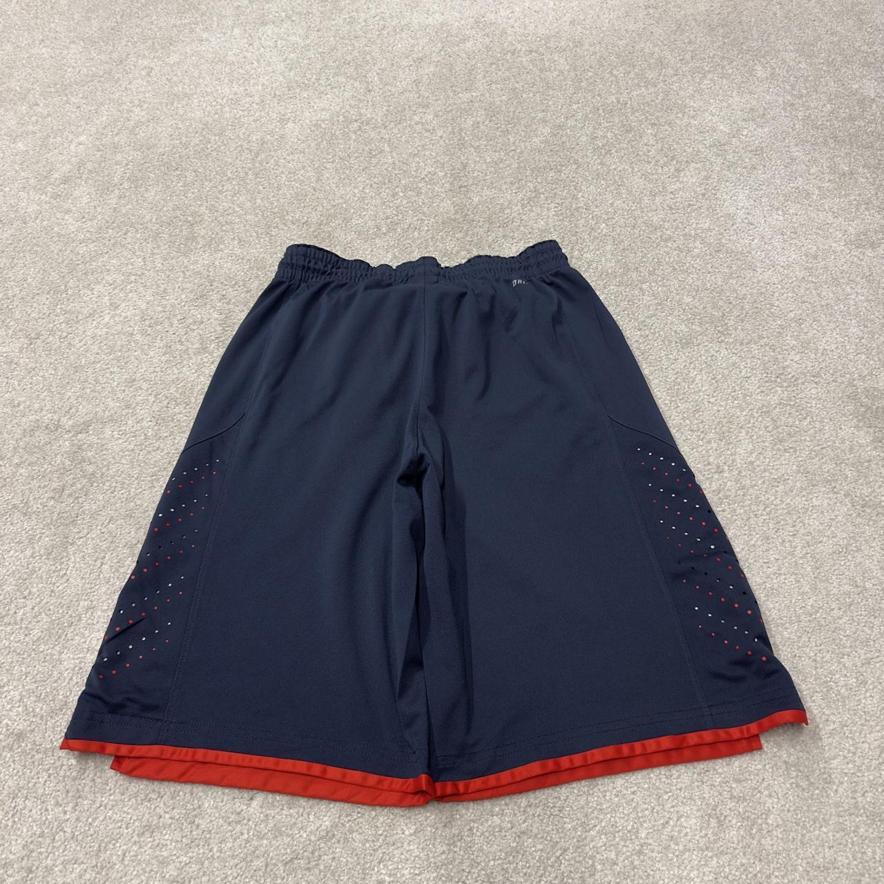 Nike basketball style shorts y2k loose navy Long leg Dri-Fit comfy floaty summer gym shorts