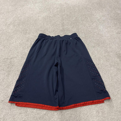 Nike basketball style shorts y2k loose navy Long leg Dri-Fit comfy floaty summer gym shorts