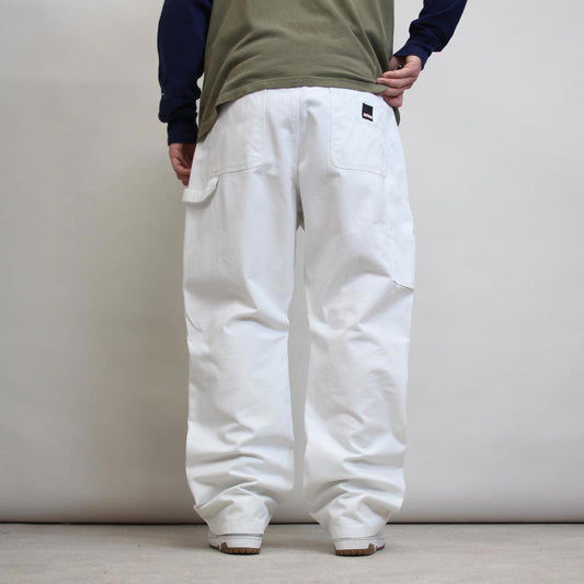 Craftsman carpenter trousers W42L32 white baggy 90s skate style painters cargo pants