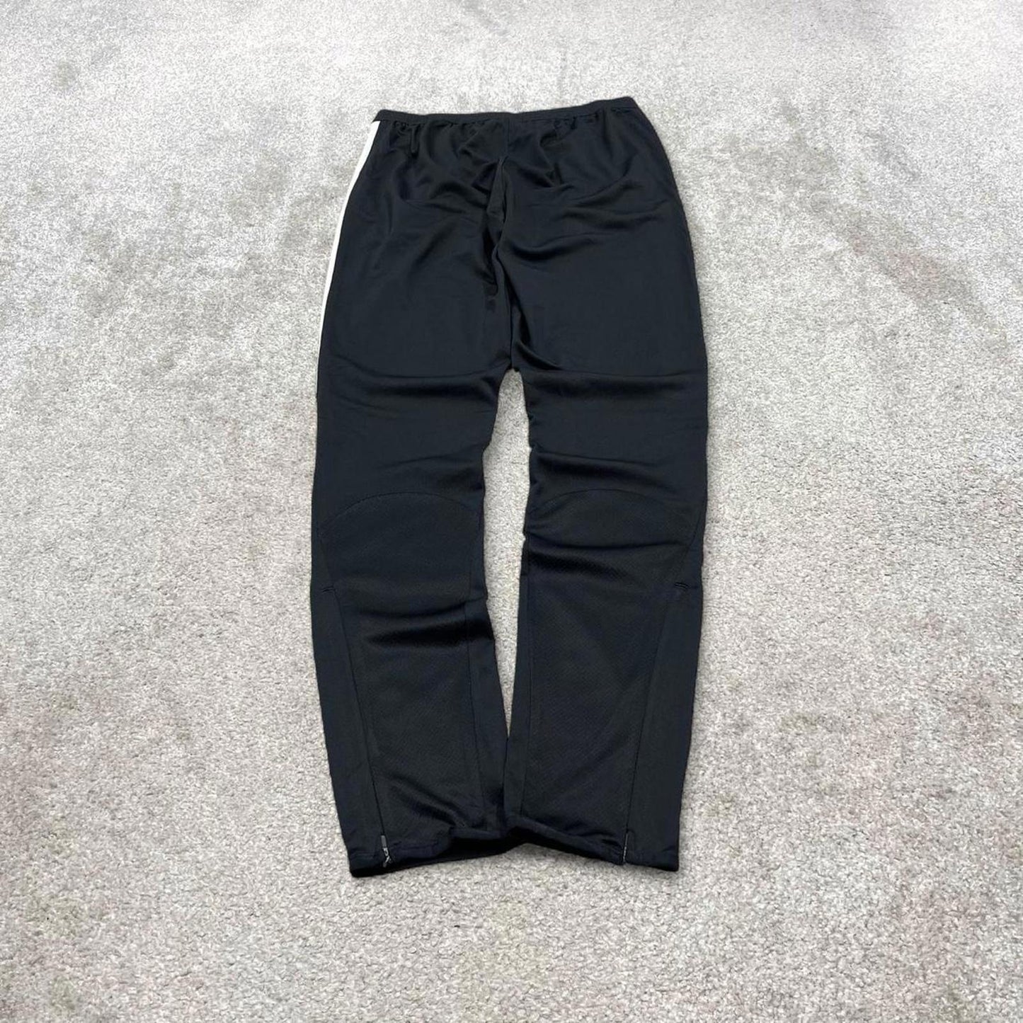 Vintage y2k Nike tracksuit bottoms black Lightweight swoosh logo running track pants