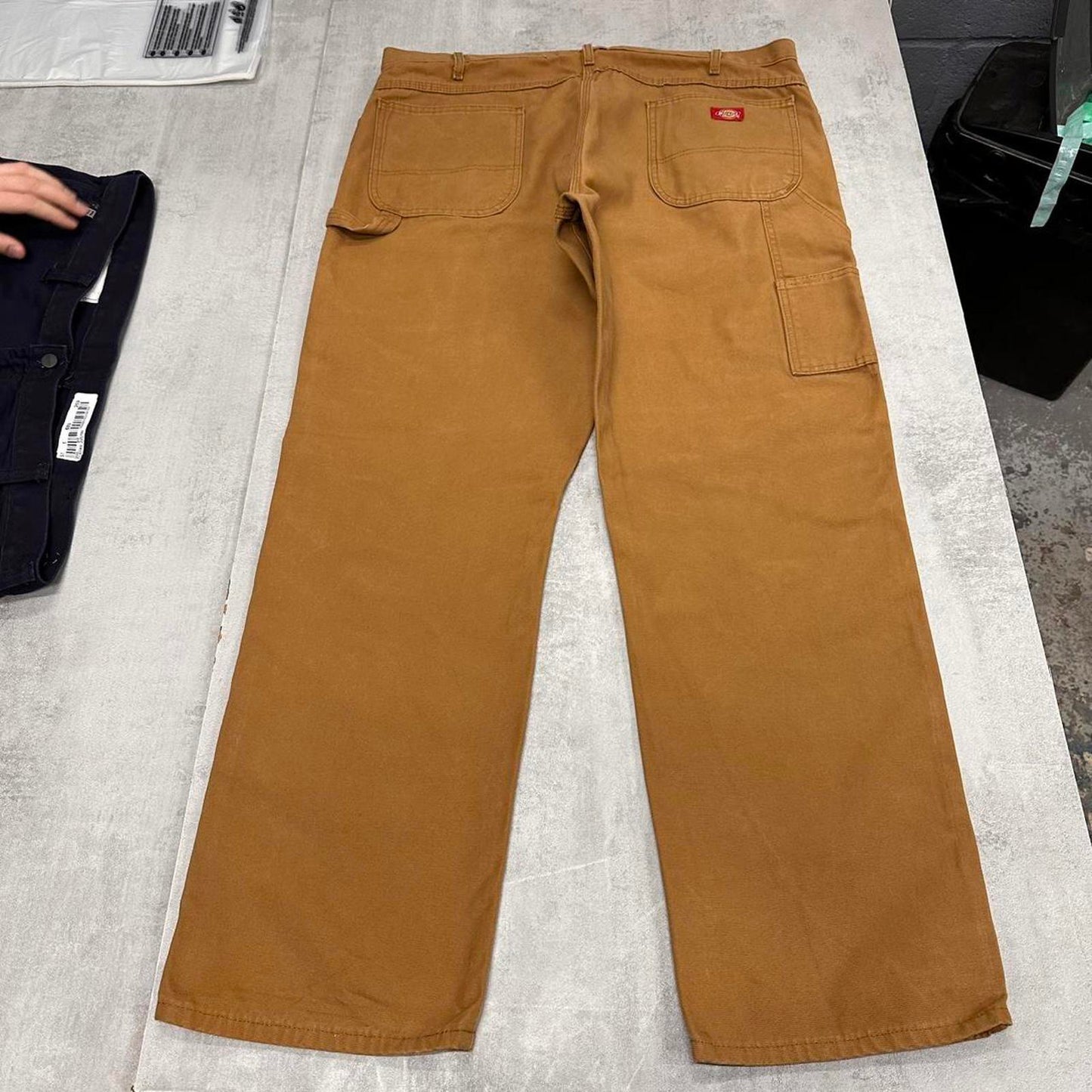 Tan Dickies carpenter jeans W40L32 Loose heavy canvas baggy cargo skate pants