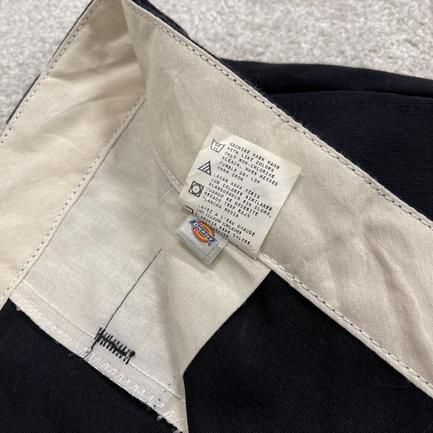 Dickies extra baggy chino shorts carpenter black Skater / surf style shorts long wide leg festival