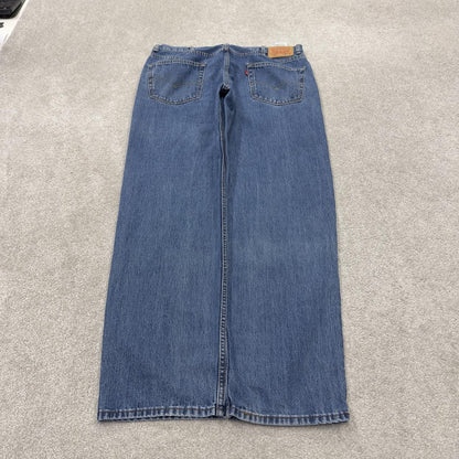 Levi’s 550 jeans Y2K blue denim loose leg 2000s style pants red tab logo