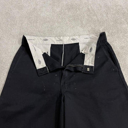 Dickies baggy chino shorts carpenter black Chino style skater shorts long wide leg festival