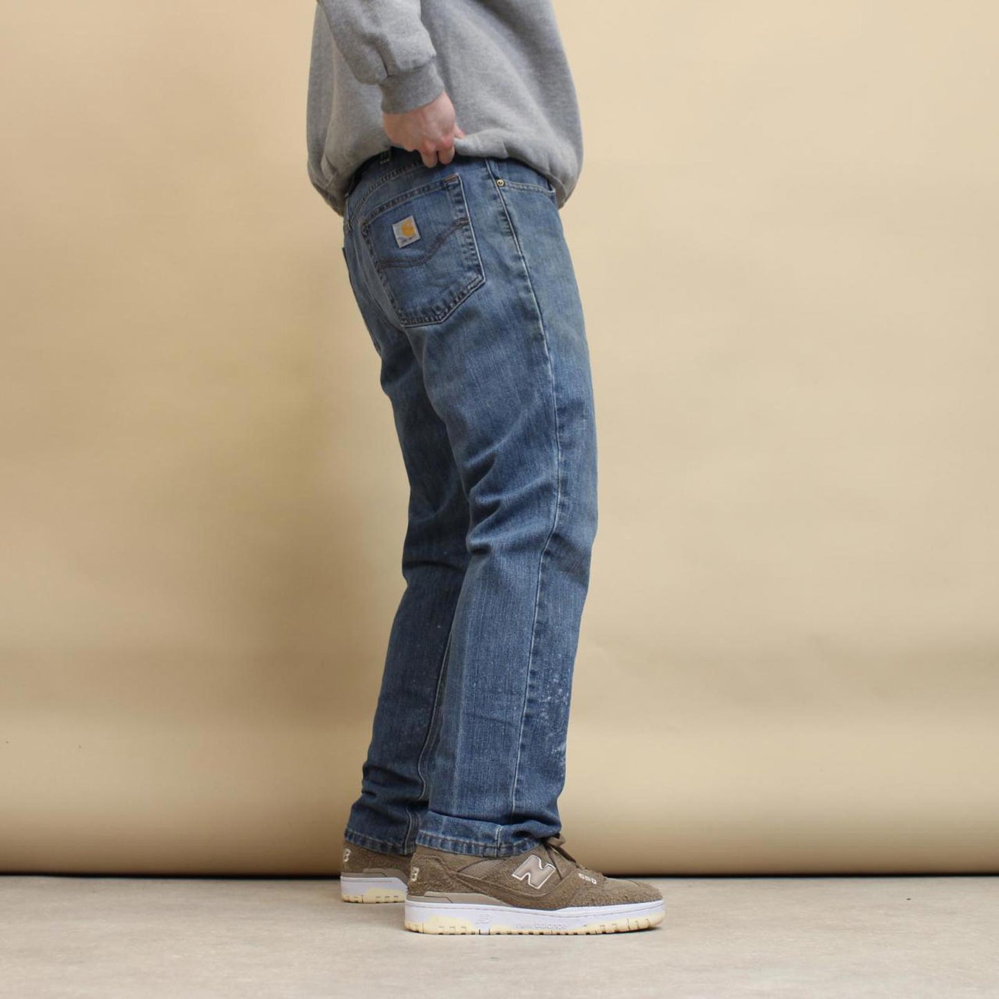 Blue Carhartt jeans W34L30 denim work 90s style skater jeans