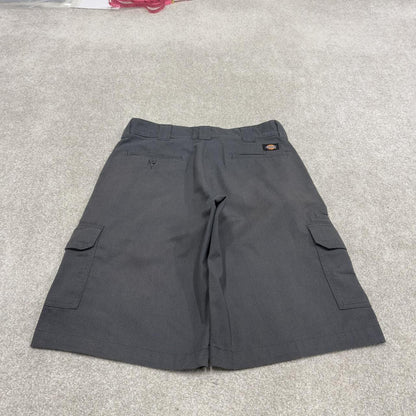 Dickies cargo chino shorts relaxed grey twill style chino skater shorts loose leg festival shorts