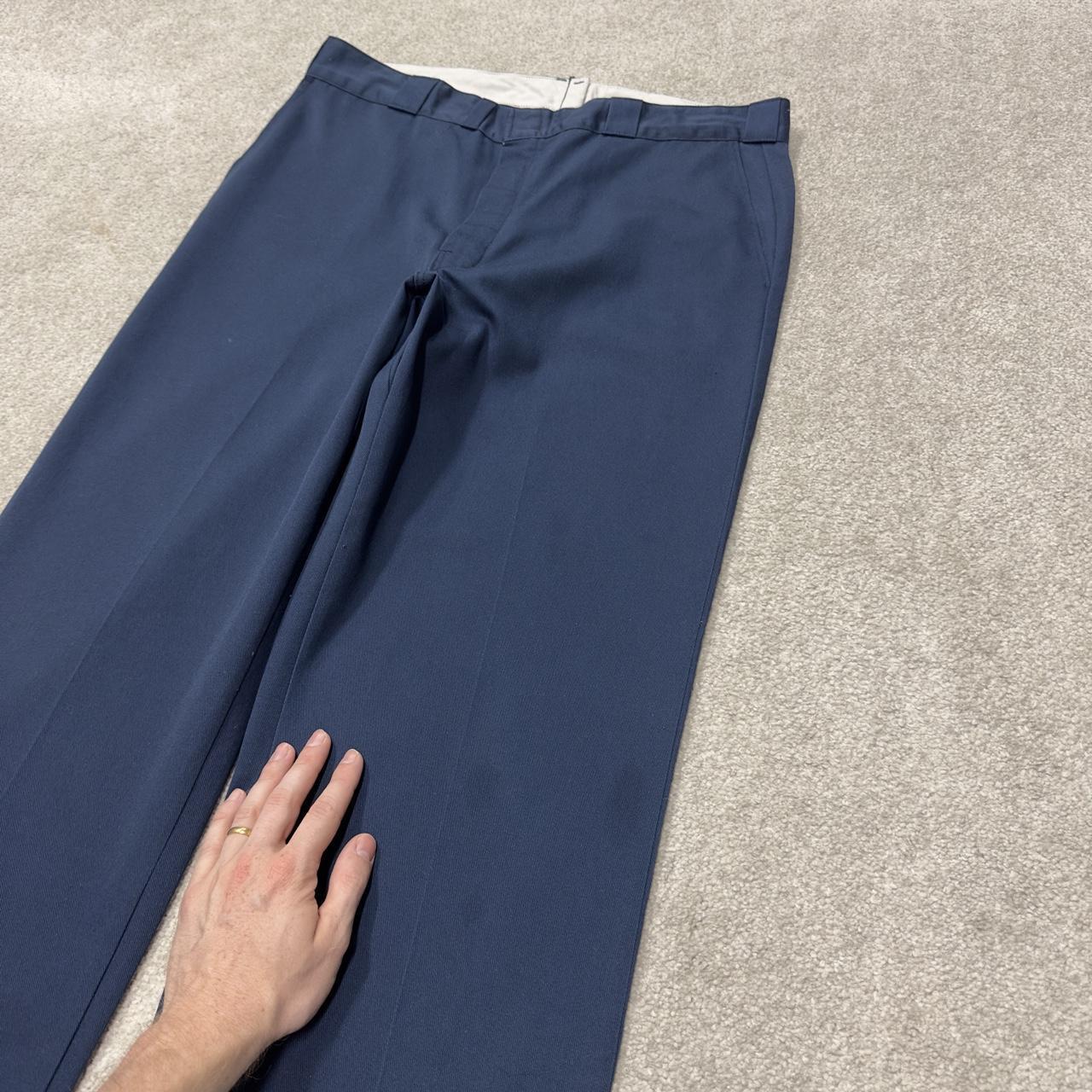 Vintage Dickies chino y2k pants W36L30 navy loose fit Twill chino style skate work trousers