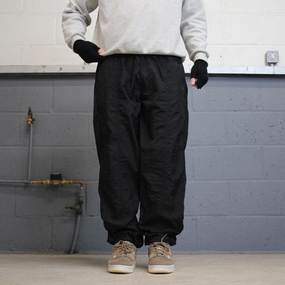 Vintage 00s Reebok tracksuit bottoms black Large loose y2k joggers embroidered track pants trackies