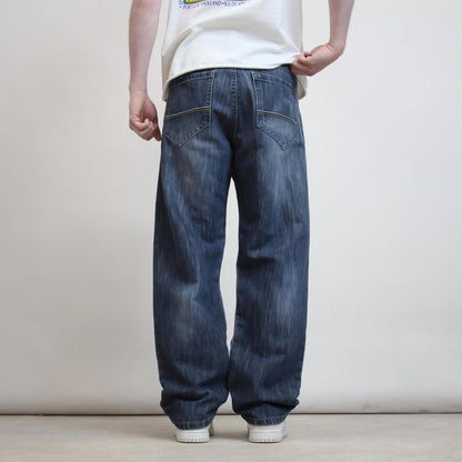 Mens loose Southpole jeans W36 L30 blue 90s style skater jeans