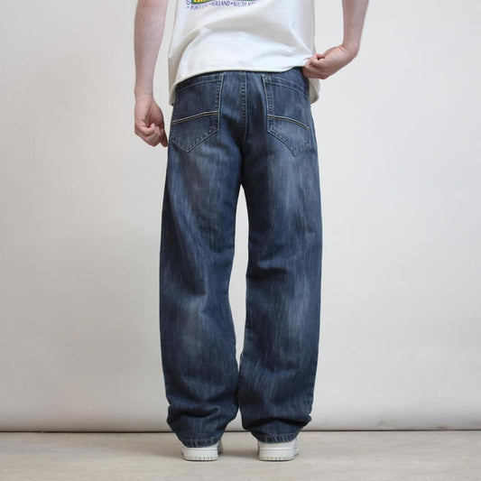 Mens loose Southpole jeans W36 L30 blue 90s style skater jeans