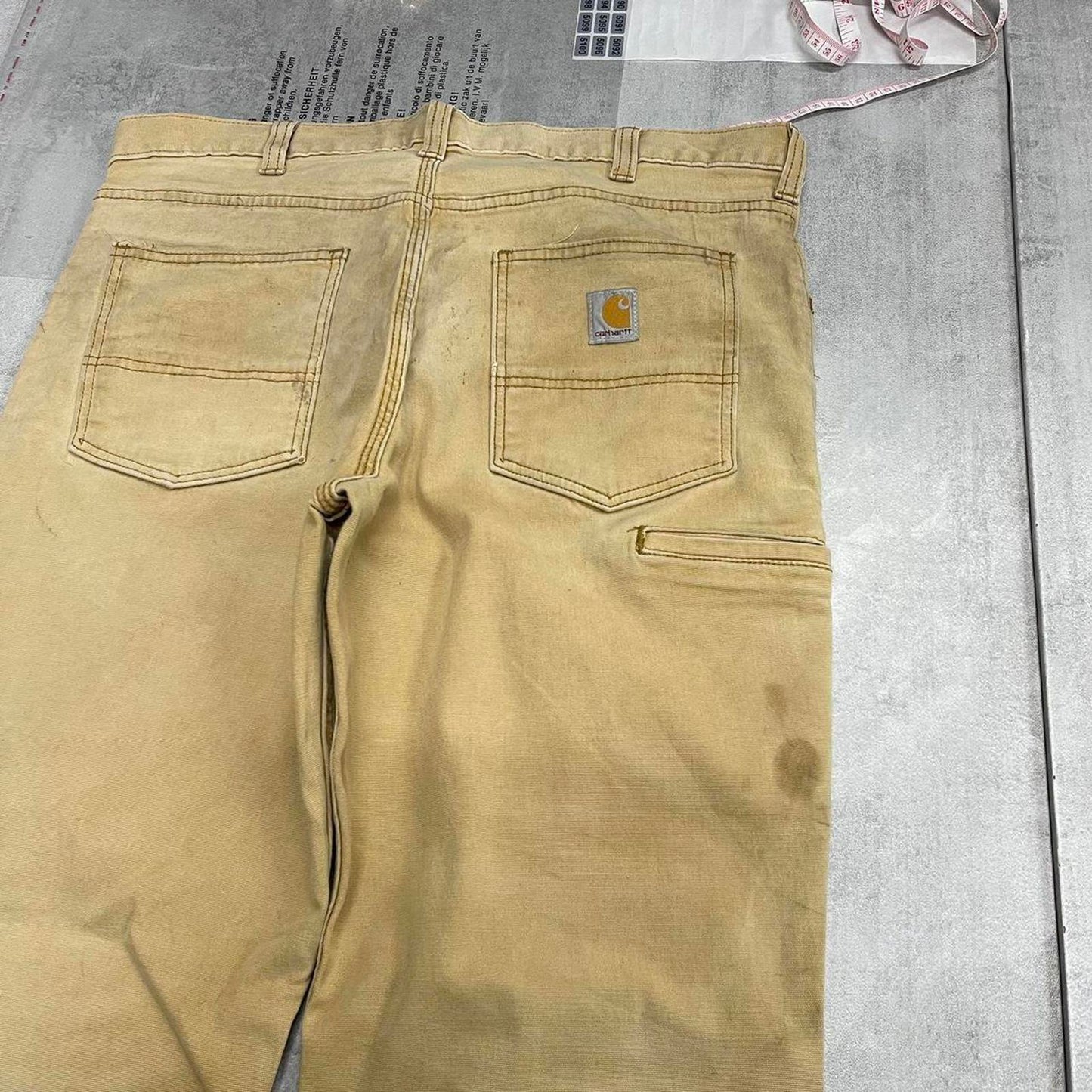 Tan Carhartt Carpenter pants W36L30 cargo 90s style skater pants