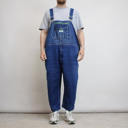 Vintage Liberty overalls W56 L22 blue baggy denim 90s style carpenter dungarees