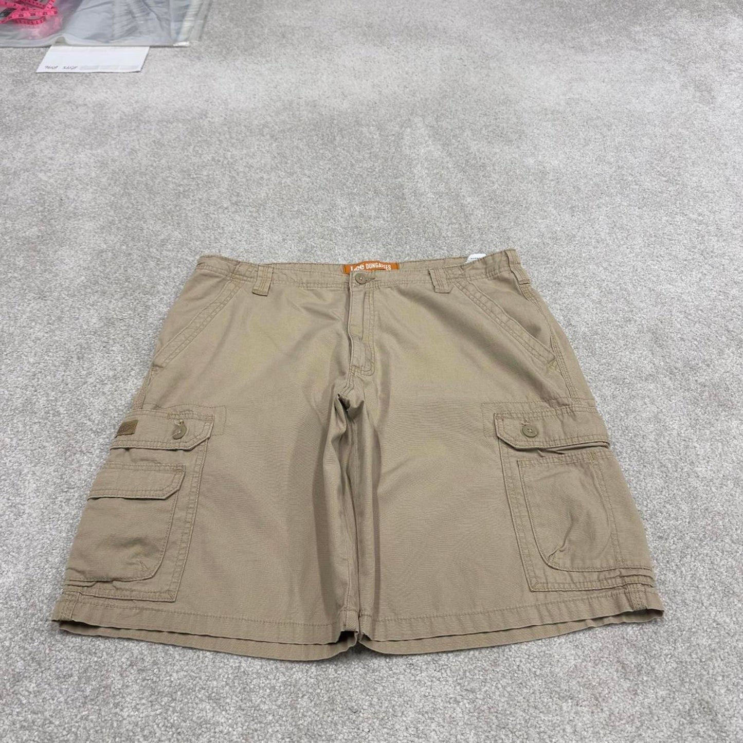 Y2K baggy Lee cargo technical shorts beige Loose chino utility summer festival hiking shorts